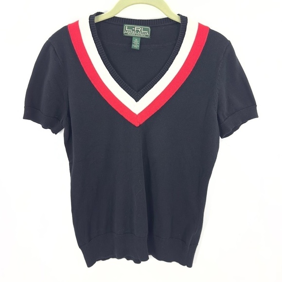 Vintage Lauren Ralph Lauren Sweater Size M Preppy Academia Old Money 90s Classic - Picture 7 of 7